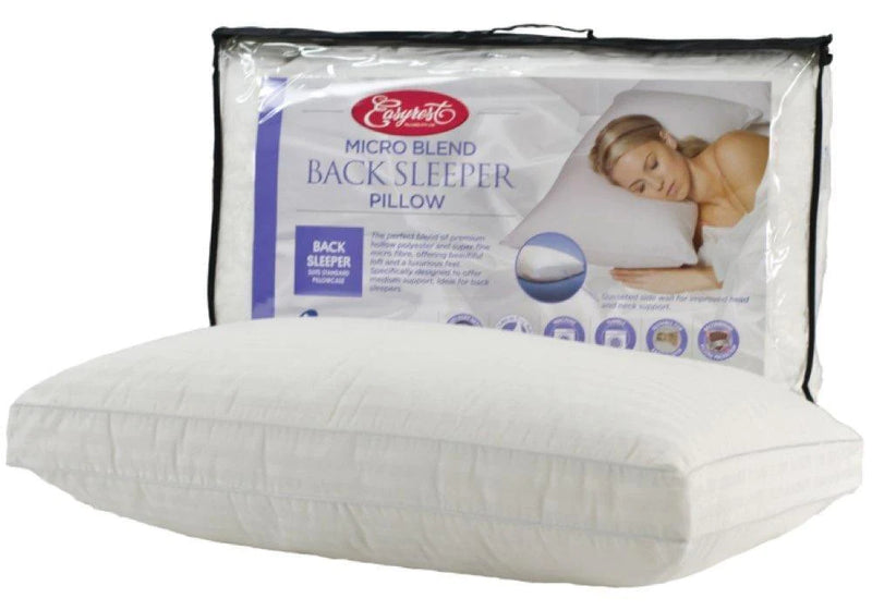 Micro Blend Back Sleeper Pillow Twin Pack