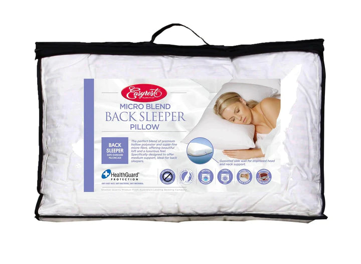 Micro Blend Back Sleeper Pillow Twin Pack