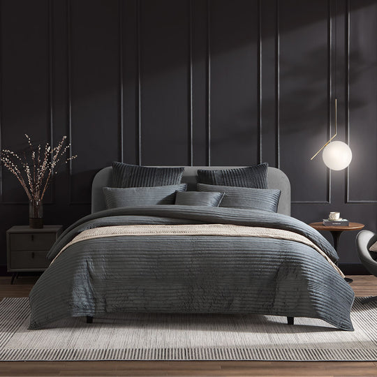 Barlow Slate Quilt Cover set