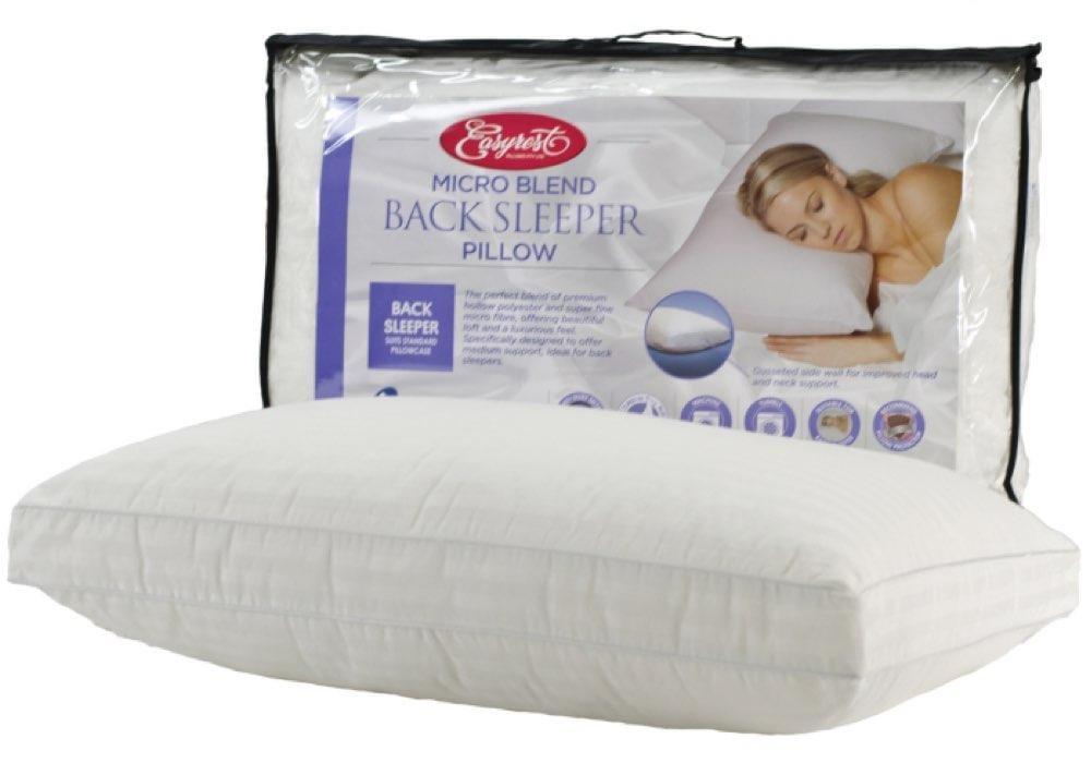 Back sleeper pillow